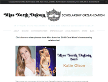 Tablet Screenshot of missnorthdakota.org